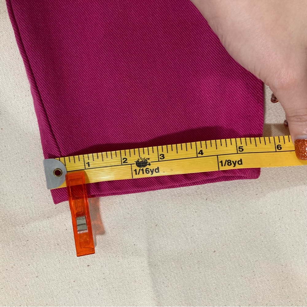 VINTAGE Heavy Denim High Rise Magenta Hot Pink Vintage Jeans - Picture 9 of 12
